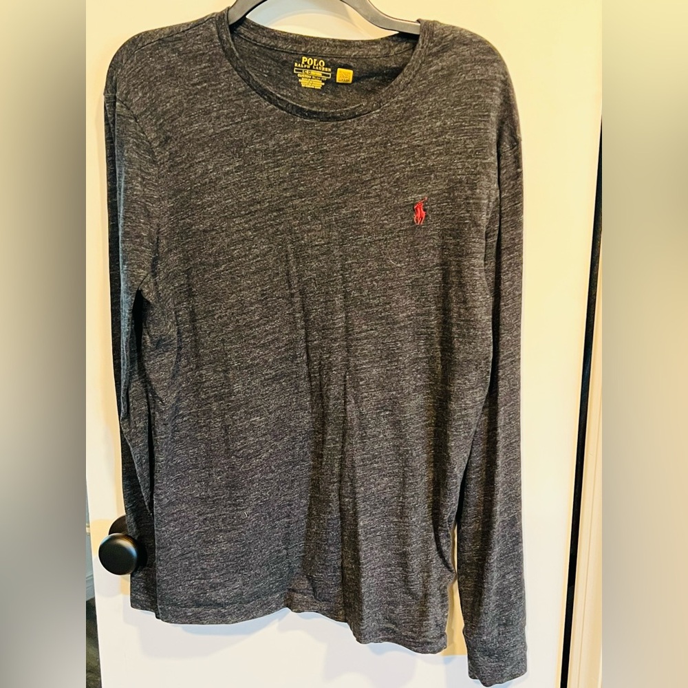 Polo by Ralph Lauren Black Custom Slim Fit Shirt